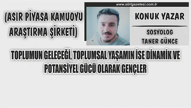 Toplumun Geleceği, Toplumsal Yaşamın İse Dinamik Ve Potansiyel Gücü Olarak Gençler