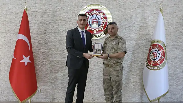 Tuğgeneral Büyük'ten Kaymakam Serin'e Hayırlı Olsun Ziyareti