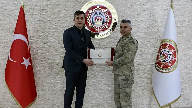 Tuğgeneral Büyük'ten Kaymakam Serin'e Ziyaret