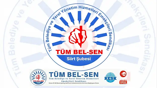 Tüm Bel-Sen Siirt Şubesi'nden ''Baskı'' İddiası: ''Sendikal Özgürlükler Engellenemez''