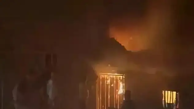 Tuzcular Köyünde Yangın