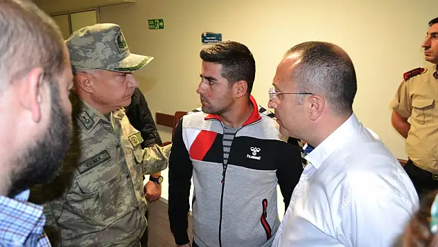 VALİ ALİ FUAT ATİK, YARALI ASKERİ ZİYARET ETTİ