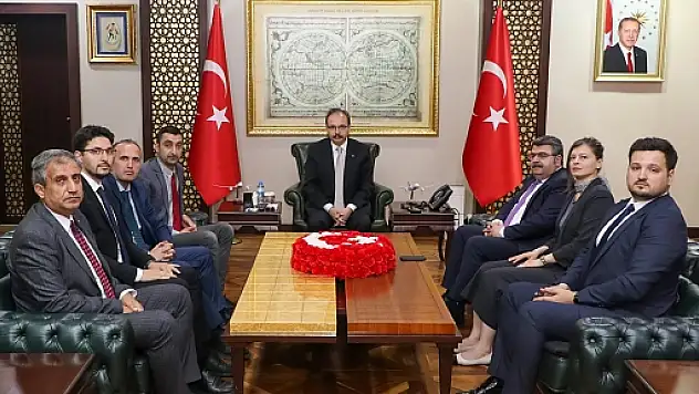 Vali Dr. Kemal Kızılkaya, TİHEK Heyetini Kabul Etti