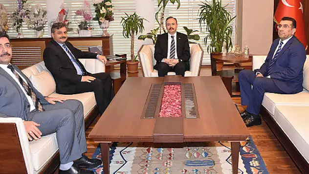 Vali Dr. Kemal Kızılkaya'dan Rektör Şındak'a Ziyaret