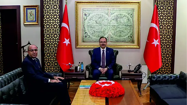 Vali Dr.Kızılkaya,DSİ 16. Bölge Müdürünü Kabul Etti