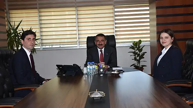 VALİ HACIBEKTAŞOĞLU, SİİRT'Lİ KAYMAKAM ADAYLARINI KABUL ETTİ