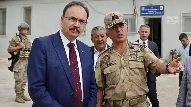 Vali Kızılkaya'dan Karakol Komutanlığı ve Okul Ziyareti