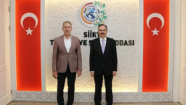 Vali Kızılkaya'dan Siirt TSO'ya Ziyaret