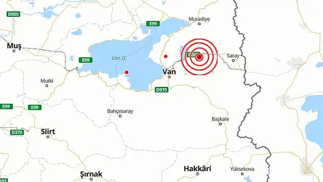 Van'da 2.3 Büyüklüğünde Deprem Meydana Geldi