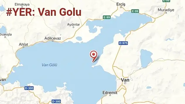 Van Gölü'nde Gece Yarısı Deprem