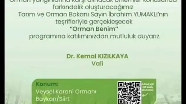 Veyselkarani Beldesinde 'Orman Benim' Etkinliği