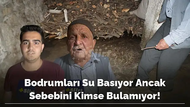 Veysi Oran Caddesi Üzerinde Bulunan Bazı Evlerin Bodrumlarını Su Basıyor