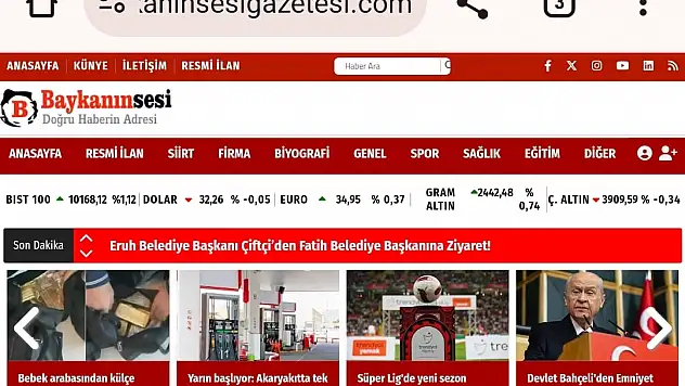 www.baykaninsesigazetesi.com, Site Linkini Değiştirdi
