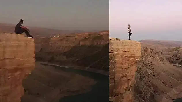 Yaşamlarını Tehlikeye Atarak  Fotoğraf Çekiyorlar