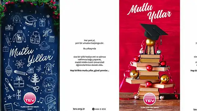Yeni Yıl Kartları İle Gençlerin Eğitimine Destek Olun
