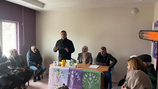 YEŞİL SOL PARTİ SİİRT'TE SEÇİM ÇALIŞMALARINA BAŞLADI