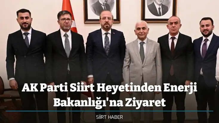 AK Parti Siirt Heyetinden Enerji Bakanlığı'na Ziyaret