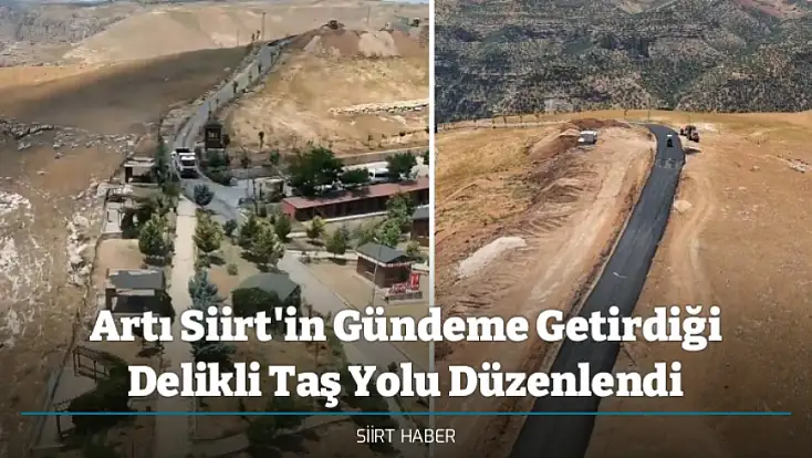 Artı Siirt'in Gündeme Getirdiği Delikli Taş Yolu Düzenlendi