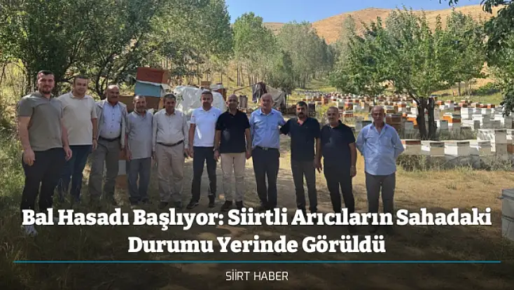 Bal Hasadı Başlıyor: Siirtli Arıcıların Sahadaki Durumu Yerinde Görüldü