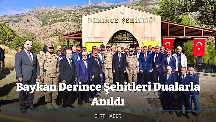 Baykan Derince Şehitleri Dualarla Anıldı