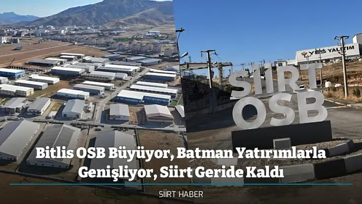 Bitlis OSB Büyüyor, Batman Yatırımlarla Genişliyor, Siirt Geride Kaldı