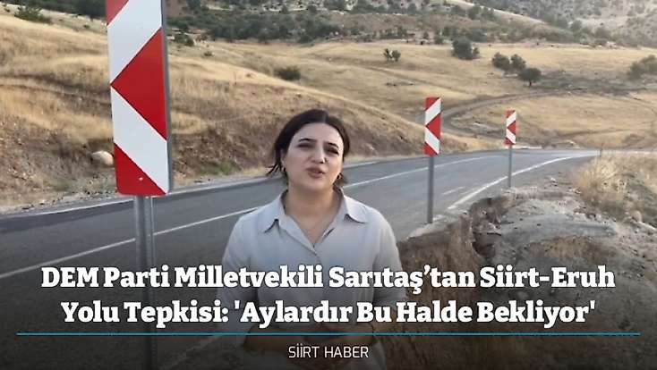 DEM Parti Milletvekili Sarıtaş’tan Siirt-Eruh Yolu Tepkisi: 'Aylardır Bu Halde Bekliyor'