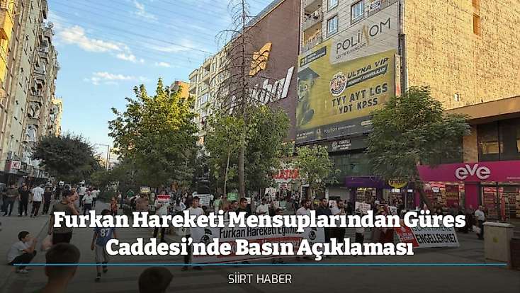 Furkan Hareketi Mensuplarından Güres Caddesi’nde Basın Açıklaması