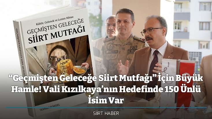 “Geçmişten Geleceğe Siirt Mutfağı” İçin Büyük Hamle! Vali Kızılkaya’nın Hedefinde 150 Ünlü İsim Var