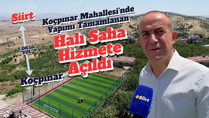 Gökçebağ Belediyesi Koçpınar Mahallesi'nde Yapılan Halı Sahayı Hizmete Açtı