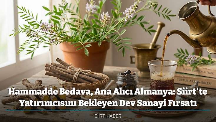 Hammadde Bedava, Ana Alıcı Almanya: Siirt'te Yatırımcısını Bekleyen Dev Sanayi Fırsatı