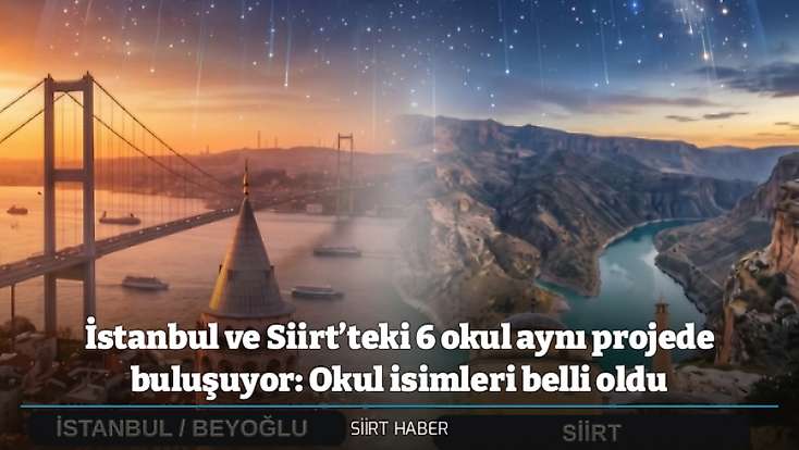 İstanbul ve Siirt’teki 6 okul aynı projede buluşuyor: Okul isimleri belli oldu