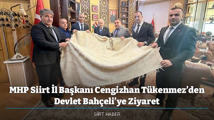 MHP Siirt İl Başkanı Cengizhan Tükenmez’den Devlet Bahçeli’ye Ziyaret