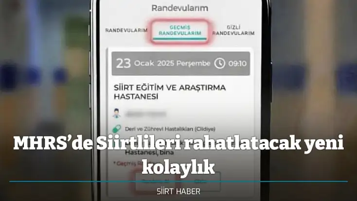MHRS’de Siirtlileri rahatlatacak yeni kolaylık