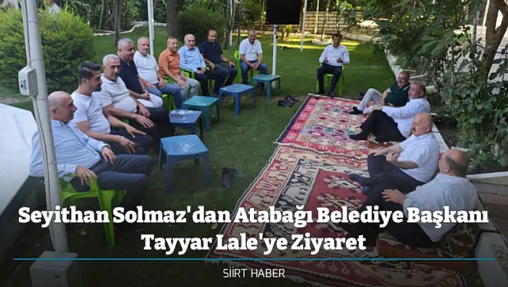 Seyithan Solmaz'dan Atabağı Belediye Başkanı Tayyar Lale'ye Ziyaret