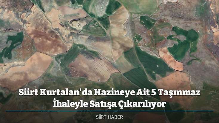 Siirt Kurtalan'da Hazineye Ait 5 Taşınmaz İhaleyle Satışa Çıkarılıyor