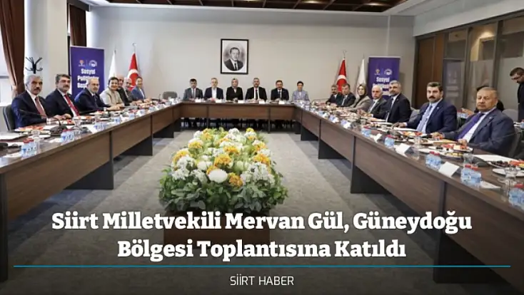 Siirt Milletvekili Mervan Gül, Güneydoğu Bölgesi Toplantısına Katıldı