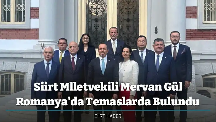 Siirt Mlletvekili Mervan Gül Romanya'da Temaslarda Bulundu