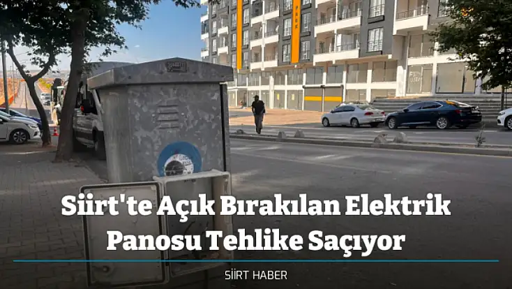 Siirt'te Açık Bırakılan Elektrik Panosu Tehlike Saçıyor