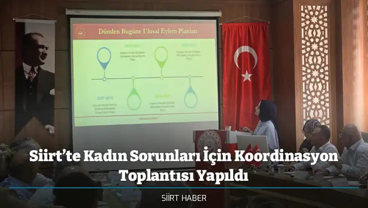 Siirt’te Kadın Sorunları İçin Koordinasyon Toplantısı Yapıldı