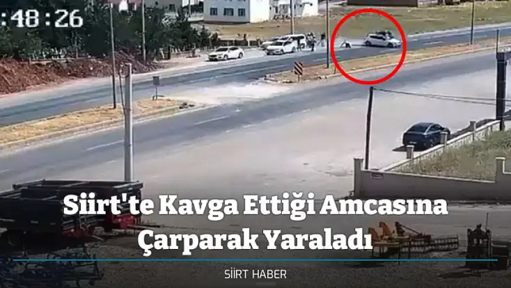 Siirt'te Kavga Ettiği Amcasına Çarparak Yaraladı