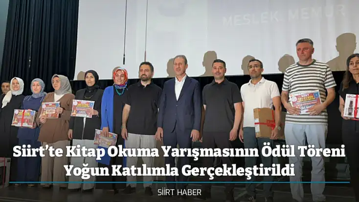 Siirt’te Kitap Okuma Yarışmasının Ödül Töreni Yoğun Katılımla Gerçekleştirildi