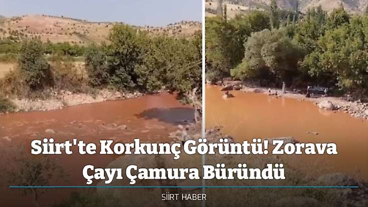Siirt'te Korkunç Görüntü: Zorava Çayı Çamura Büründü
