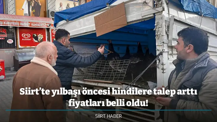 Siirt’te yılbaşı öncesi hindilere talep arttı fiyatları belli oldu!