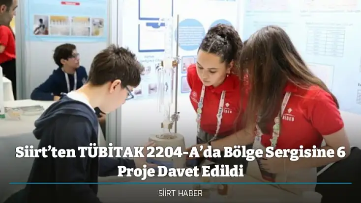 Siirt’ten TÜBİTAK 2204-A’da Bölge Sergisine 6 Proje Davet Edildi