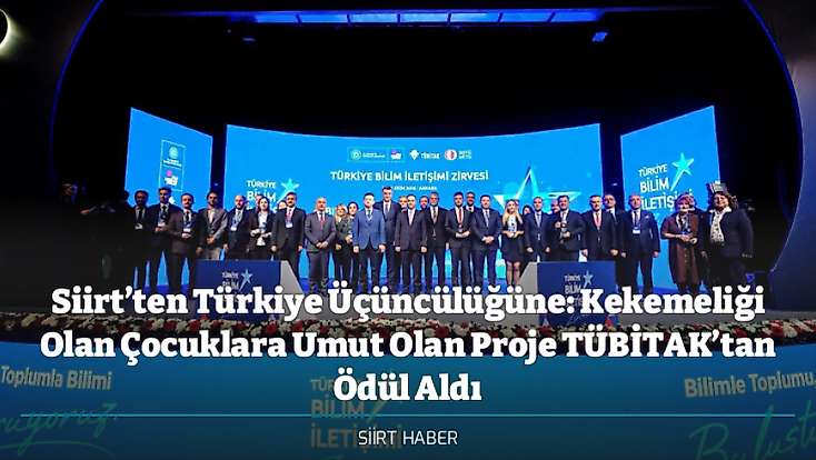 Siirt’ten Türkiye Üçüncülüğüne: Kekemeliği Olan Çocuklara Umut Olan Proje TÜBİTAK’tan Ödül Aldı