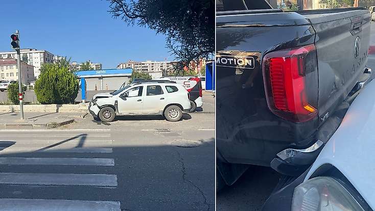 Siirt-Kurtalan Karayolunda Maddi Hasarlı Kaza