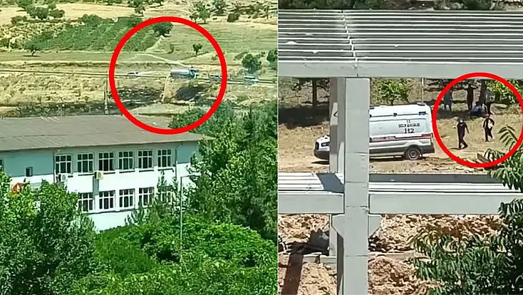 Siirt'te Anız Yangınına Müdahale Eden İtfaiye Eri Dumandan Etkilendi