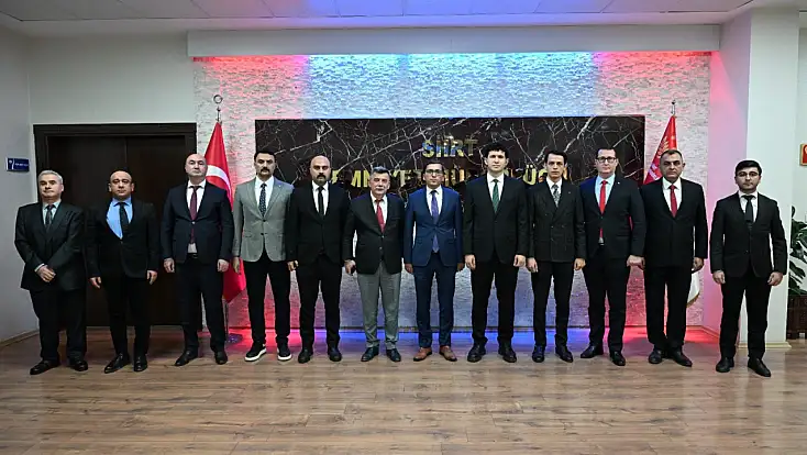 Siirt’te Başsavcı Yasin Coşkun ile Emniyet Müdürü Necmettin Öztürk adli konuları değerlendirdi