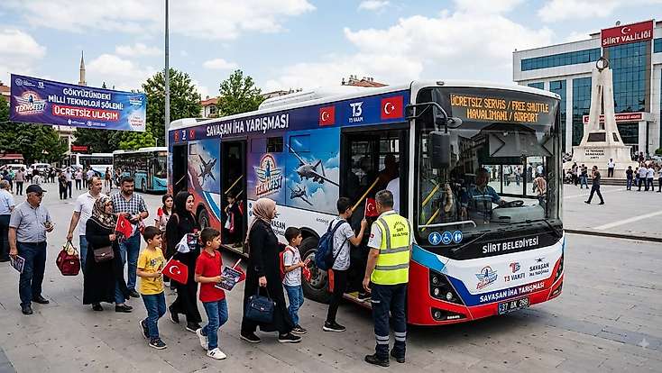 TEKNOFEST Heyecanı Siirt’i Sardı: Savaşan İHA Yarışması İçin Ücretsiz Ulaşım Seferberliği