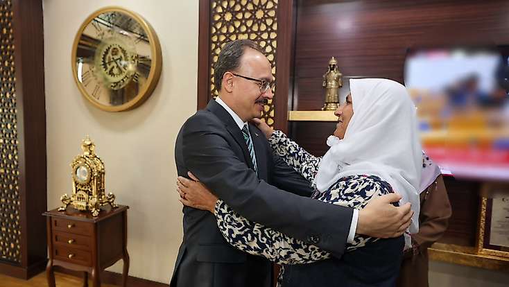 Vali Kızılkaya, şehit yakınlarını makamında ağırladı